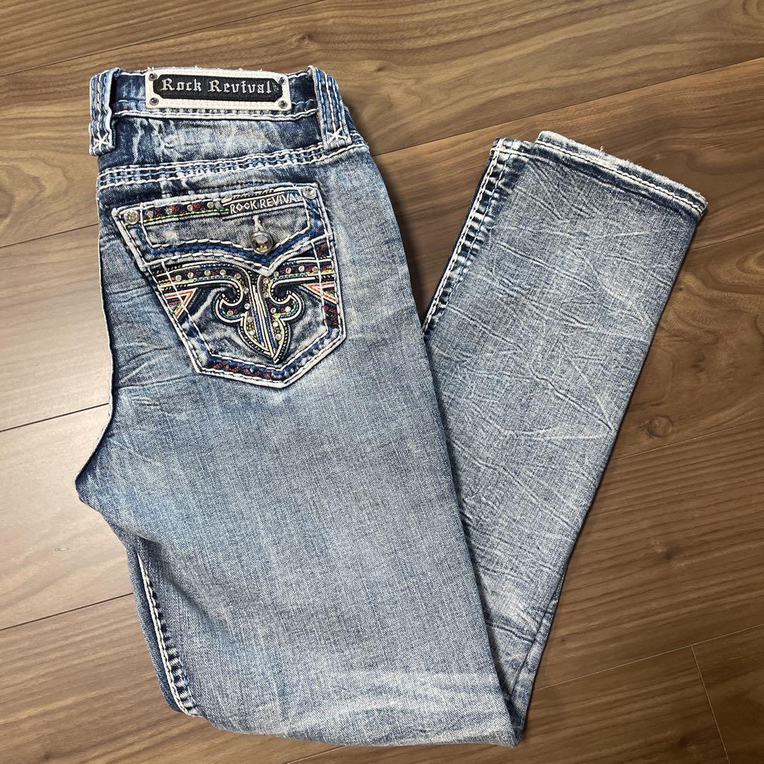 Rock Revival ロックリバイバル デニムジーンズ 中古・古着通販】ROCK REVIVAL (ロックリバイバル) デニムパンツ