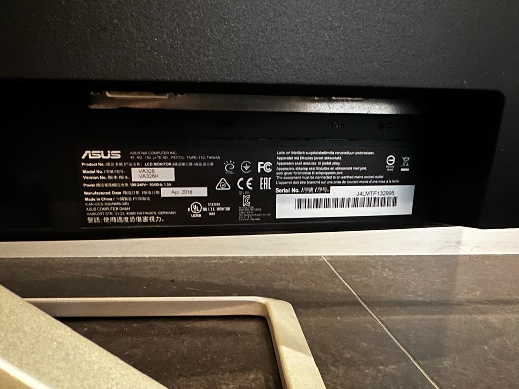 ASUS ゲーミングモニター ディスプレイ VA326H 31.5インチ