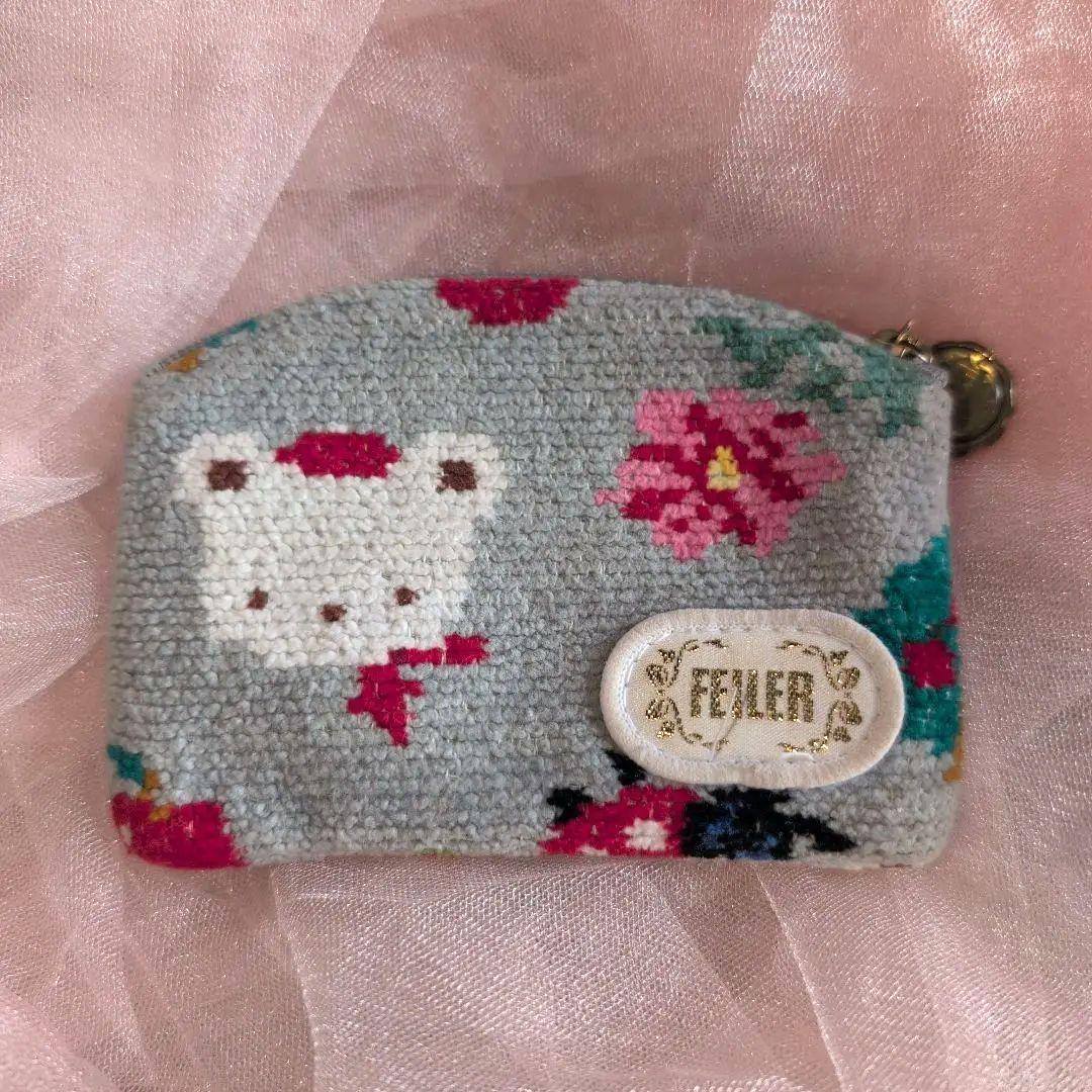 FEILER ファミリア 花と動物刺繍 ポーチ - メルカリ