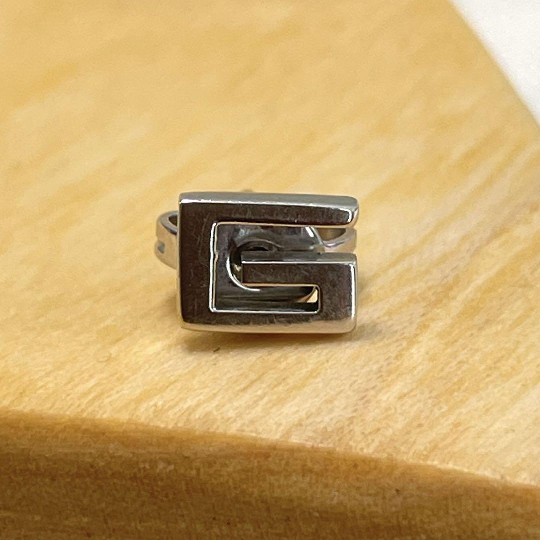 GUCCI グッチ Gロゴ K18WG ピアス 片方