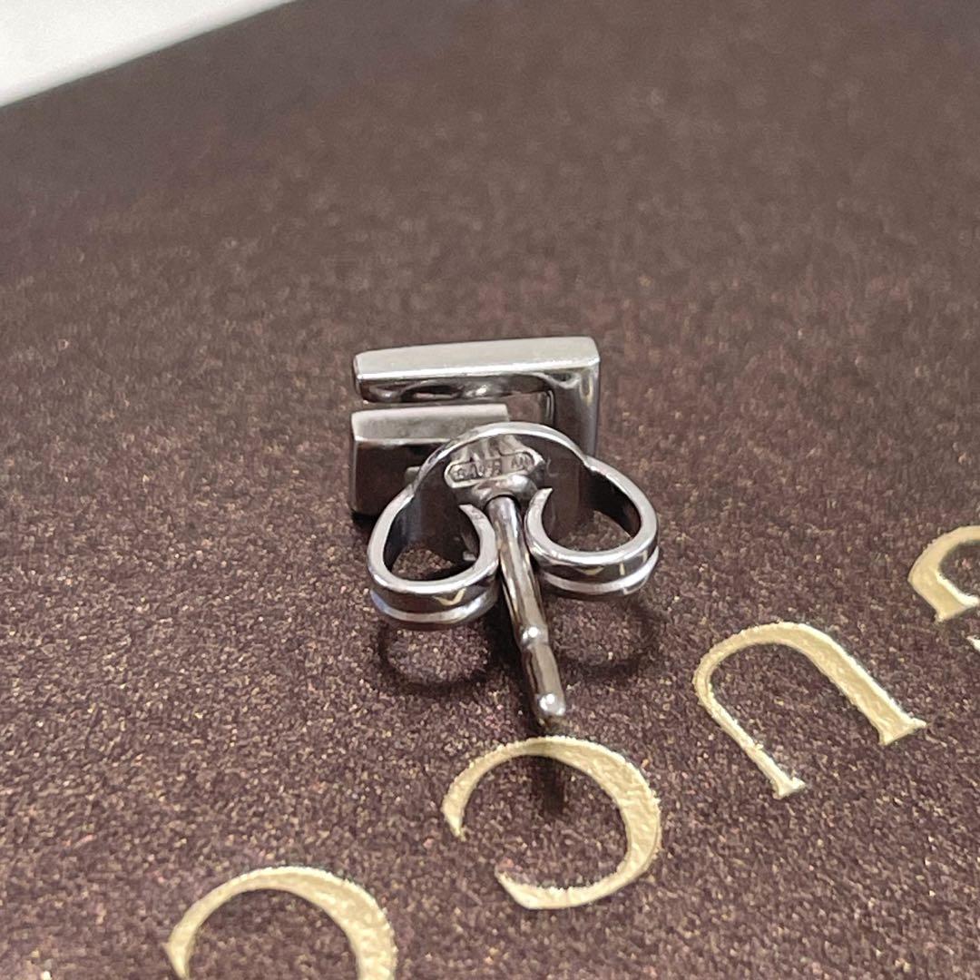 GUCCI グッチ Gロゴ K18WG ピアス 片方