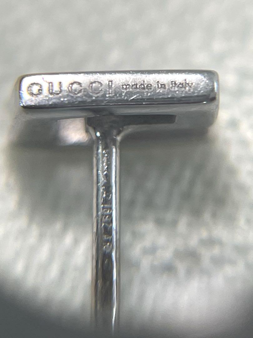 GUCCI グッチ Gロゴ K18WG ピアス 片方