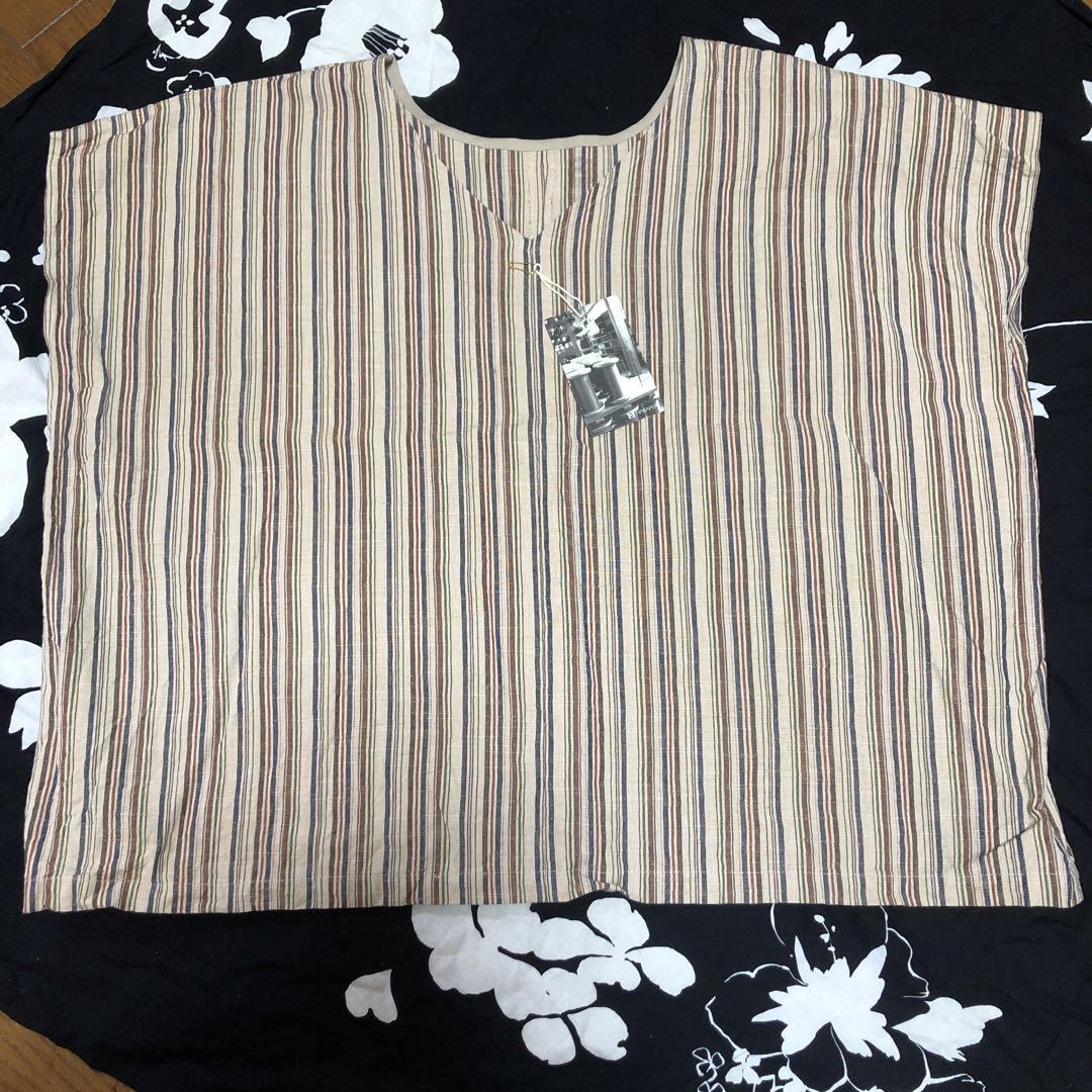 YAMMAのお洋服 会津木綿Vネックシャツ | MONDAY STORE
