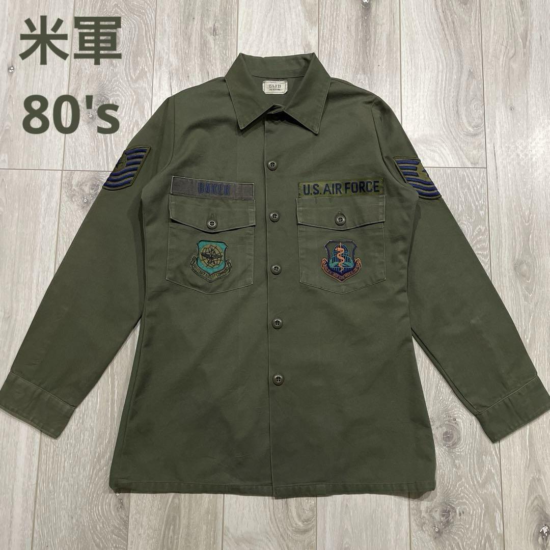 80s 米軍 ユーティリティシャツ OG-507 ユーティリティジャケット