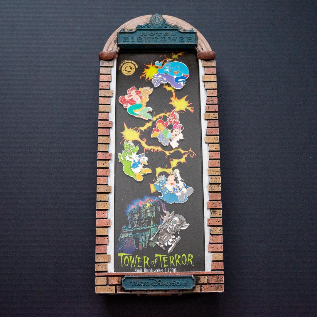 【ディズニーシー】タワー・オブ・テラー ピンバッジ フレーム付き Amazon.co.jp: ディズニー タワーオブテラー ピンバッジ 動く