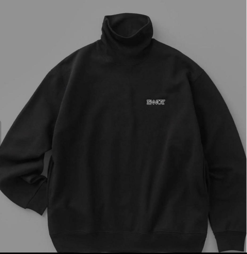 [新品]ENNOY TURTLENECK SWEAT SETUP Mサイズ 黒