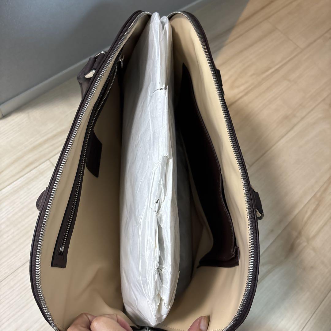 コースバーン ブラウン レザー ハンドバッグ