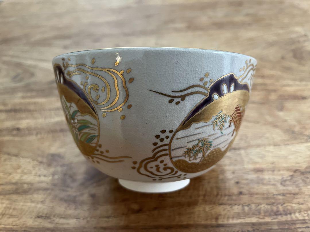 京焼・抹茶茶碗・未使用品 抹茶椀 京焼 茶碗 貝合わせ 金彩 未使用品 - メルカリ
