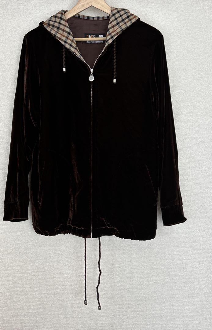 DAKS LONDON ベロアフードジャケット
