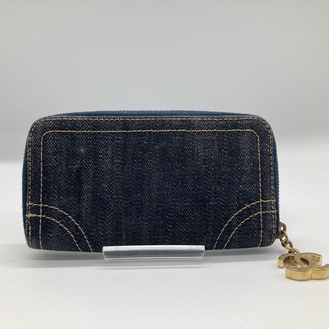 【正規品】CHANEL デニム コンパクト コインケース ココチャーム 青