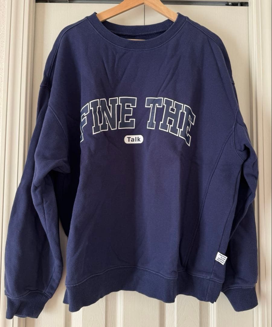 Fine The ネイビー トレーナー スウェット フリーサイズ