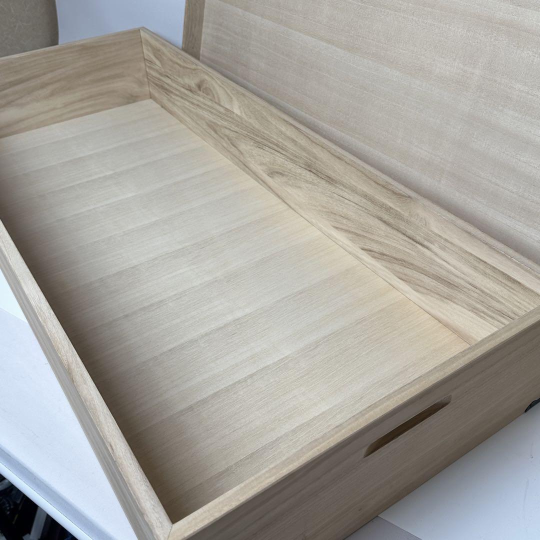 【美品✨】 桐 衣装ケース 3段 着物 和服 蓋付き 桐箪笥