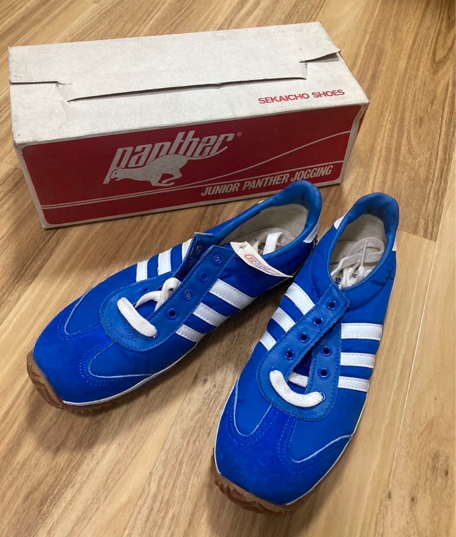 Panther パンサー 23cm 青 世界 ジョギング ジュニア 靴