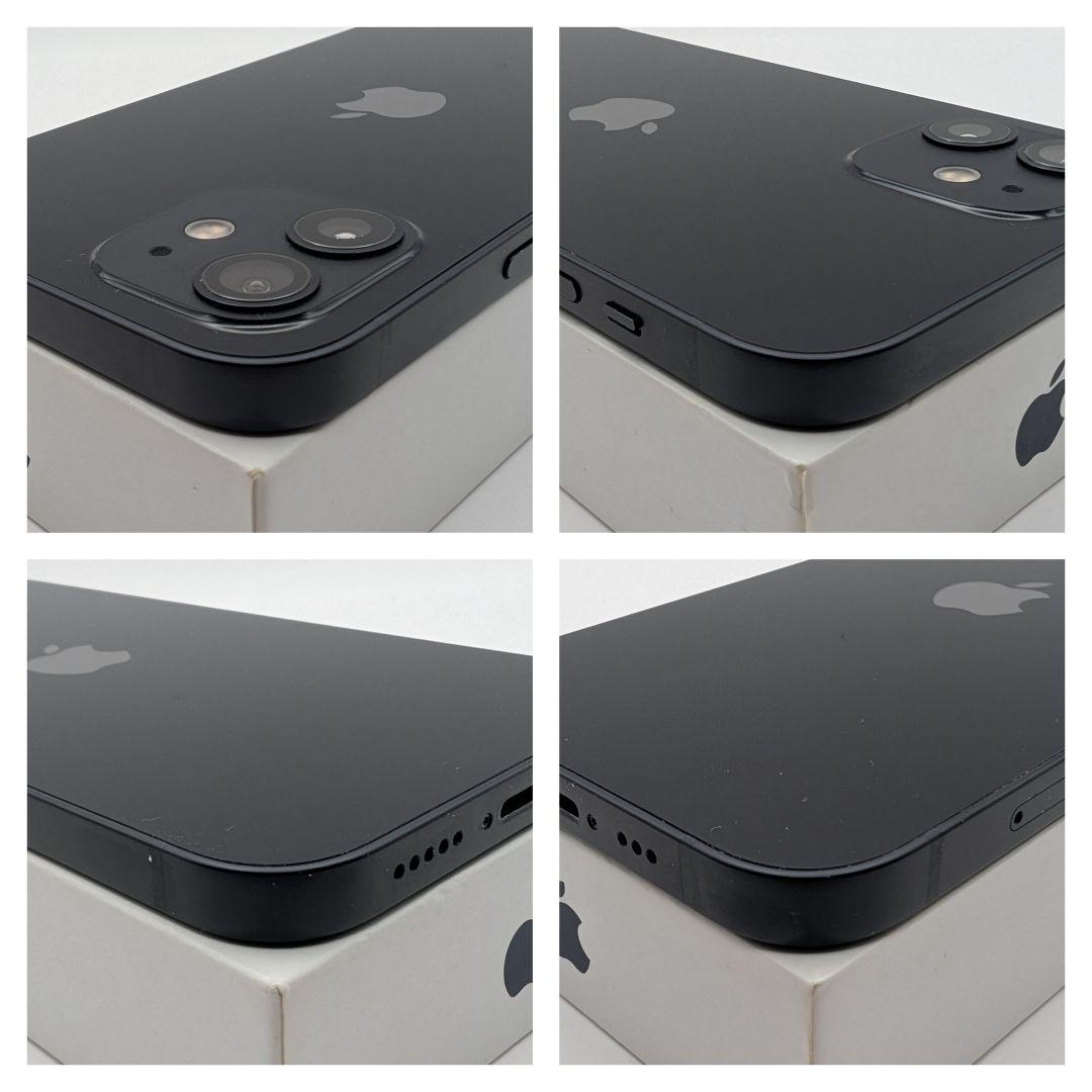 美品 iPhone12 64GB ブラック SIMフリー バッテリー100% - メルカリ