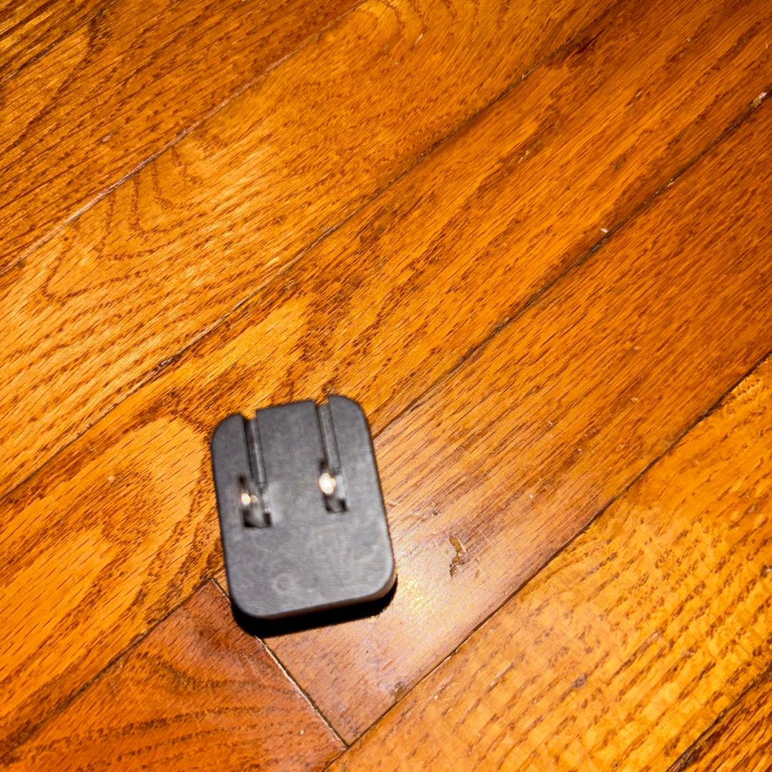 ELECOM 電源アダプター 2ピン 黒