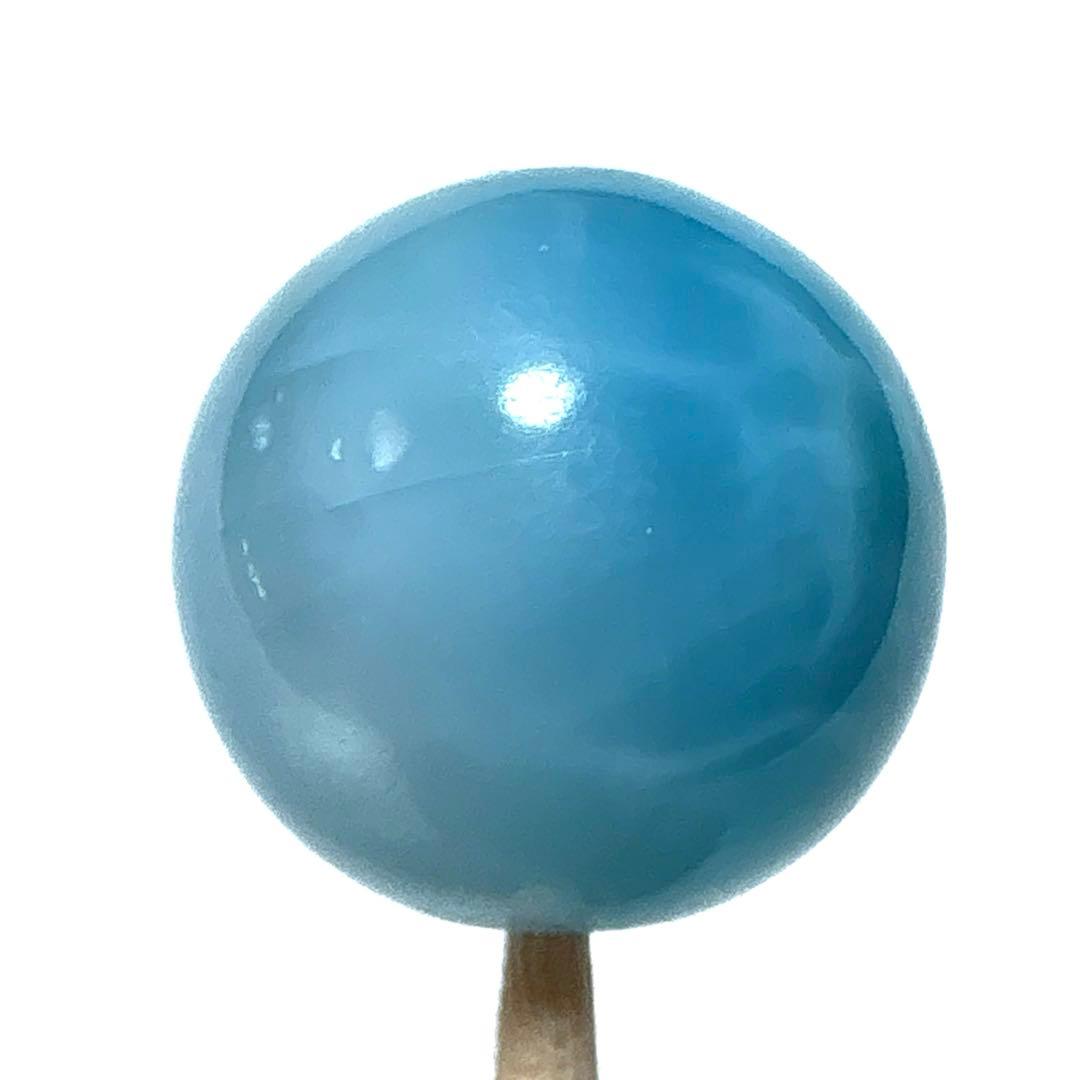 極上ラリマー　ドミニカ共和国産　粒売り　13.5 mm⑥