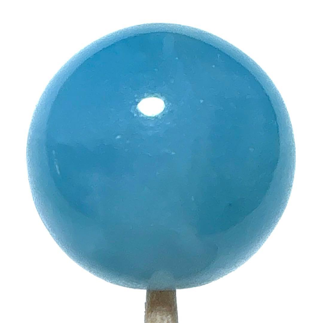 極上ラリマー　ドミニカ共和国産　粒売り　13.5 mm⑥