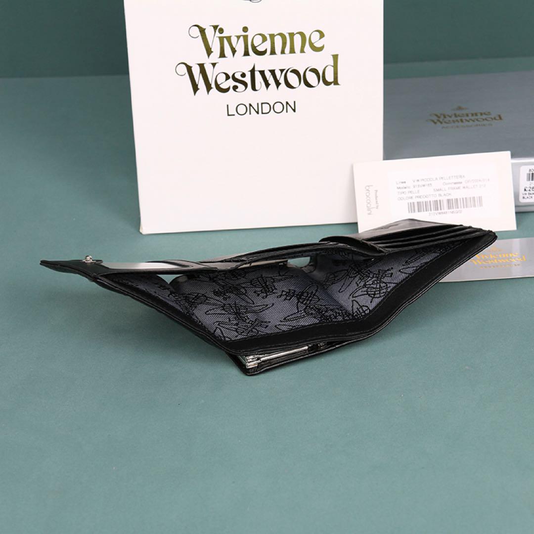 登場! Vivienne Westwood ☆三つ折り財布☆黒· レザー 13165 - メルカリ 小物