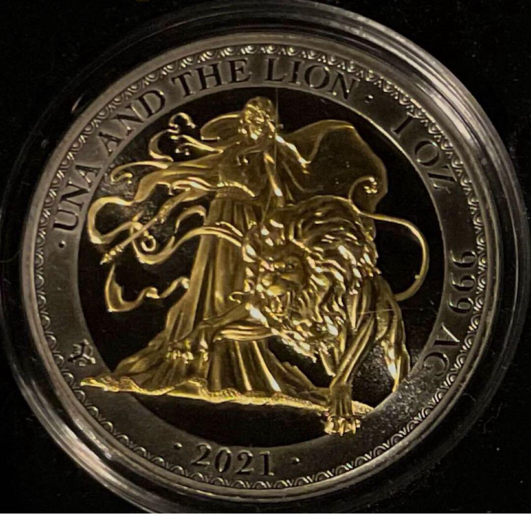 【Luca】2021年丑年 銀貨5種セット 2021年 セントヘレナ ウナとライオン 1オンス銀貨 ブラック
