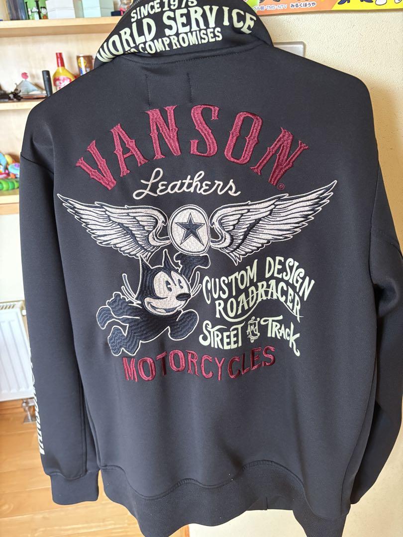 VANSON バイカー ジャケット 黒