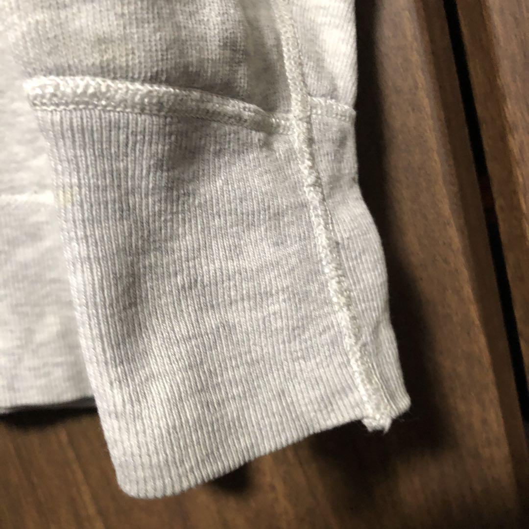 40's USA製 RUSSELL 前Vスウェット L グレー ヴィンテージ
