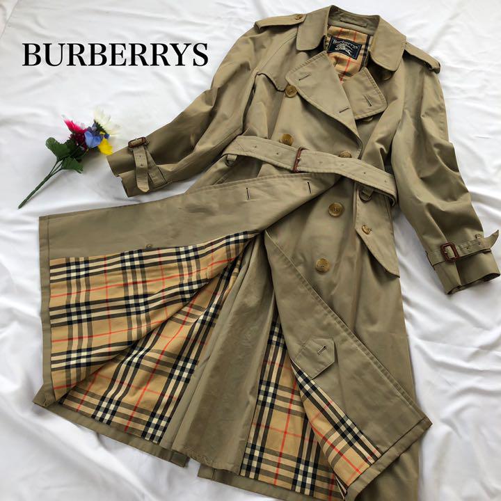 55%以上節約 Burberry Lベージュ ベルト付き ロング丈 トレンチコート ノバチェック - トレンチコート
