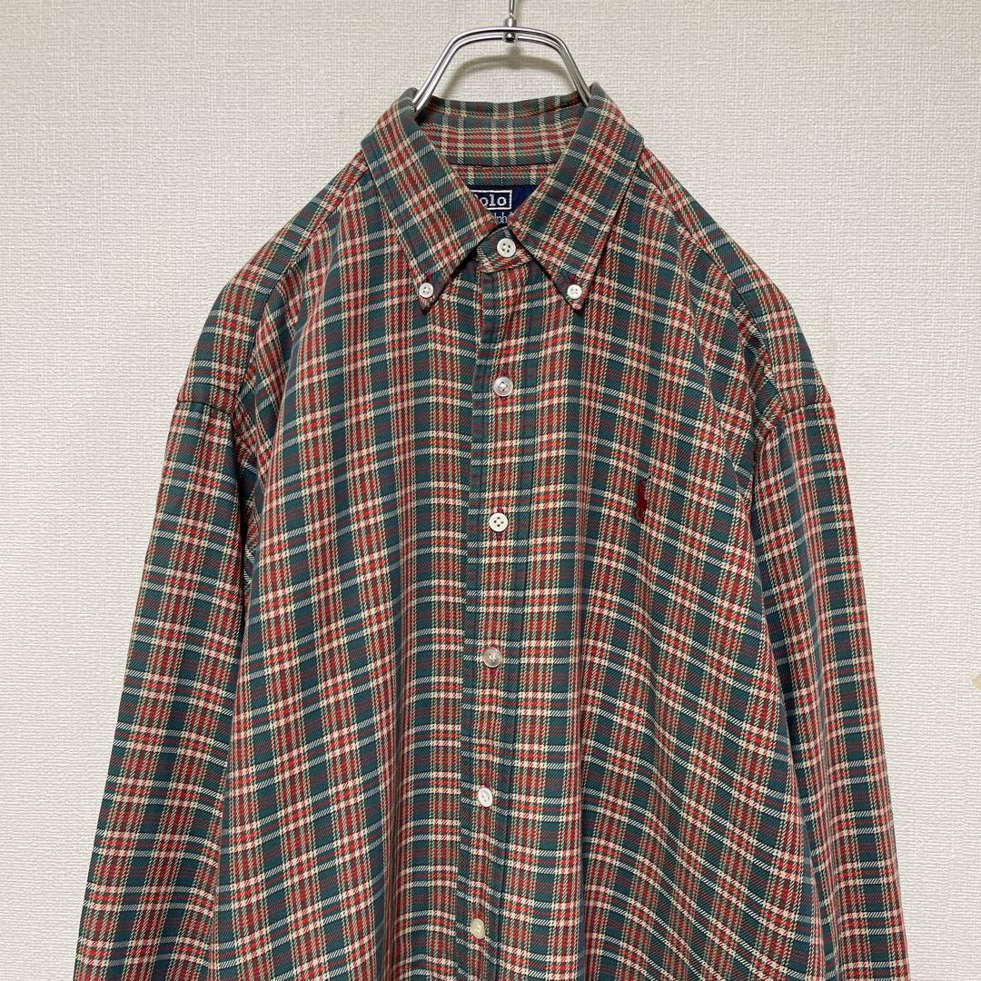 希少オールドタグ・ラルフローレン・刺繍ポニーロゴ・ボタンダウン・1649