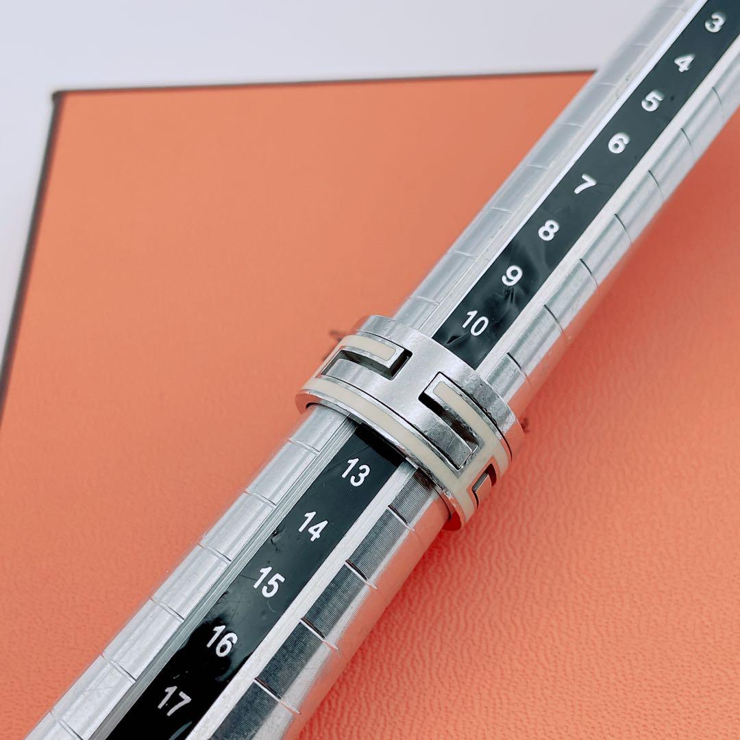 HERMES ムーヴアッシュ　リング　ホワイト　シルバー925 指輪