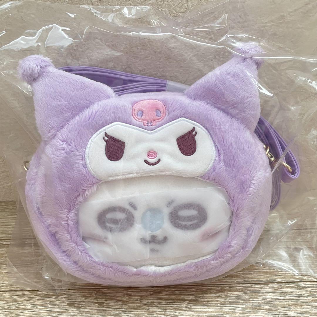ちいかわ　モモンガ　サンリオ　ポシェット　ちいかわサンリオ　クロミ ちいかわ サンリオキャラクターズ コラボ ポシェット モモンガ