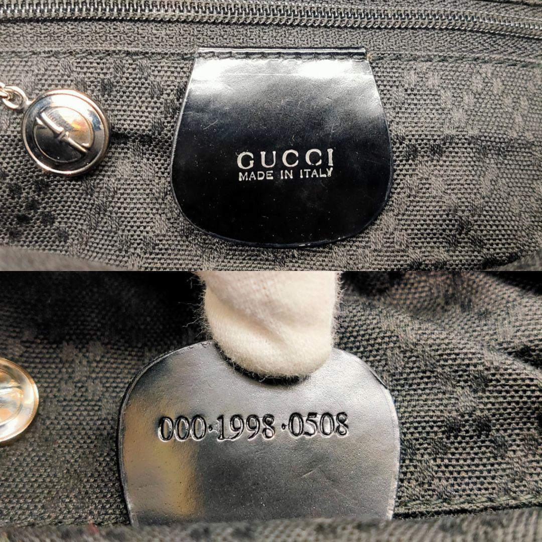 GUCCI グッチ バンブー ナイロン ハンドバッグ