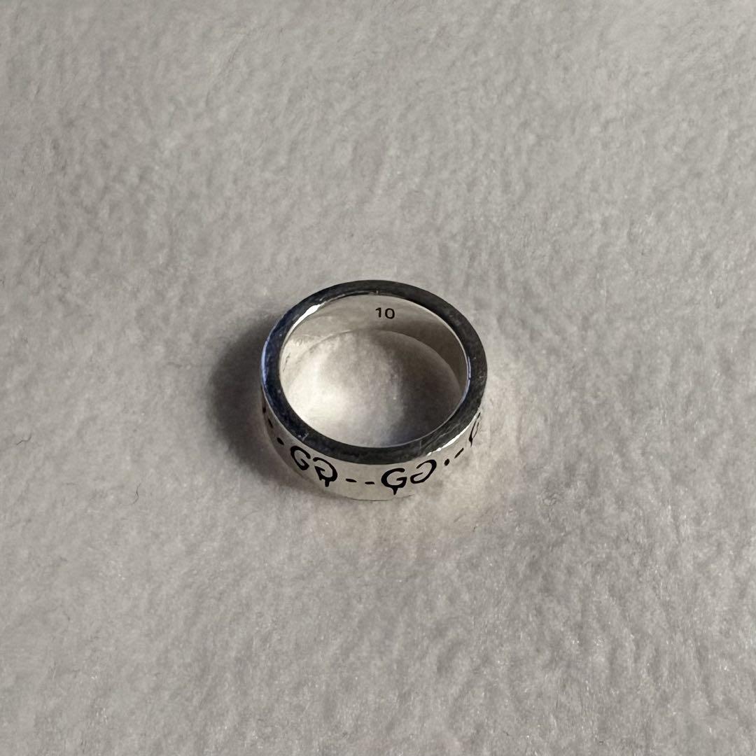 GUCCI ロゴデザインリング 幅6mm