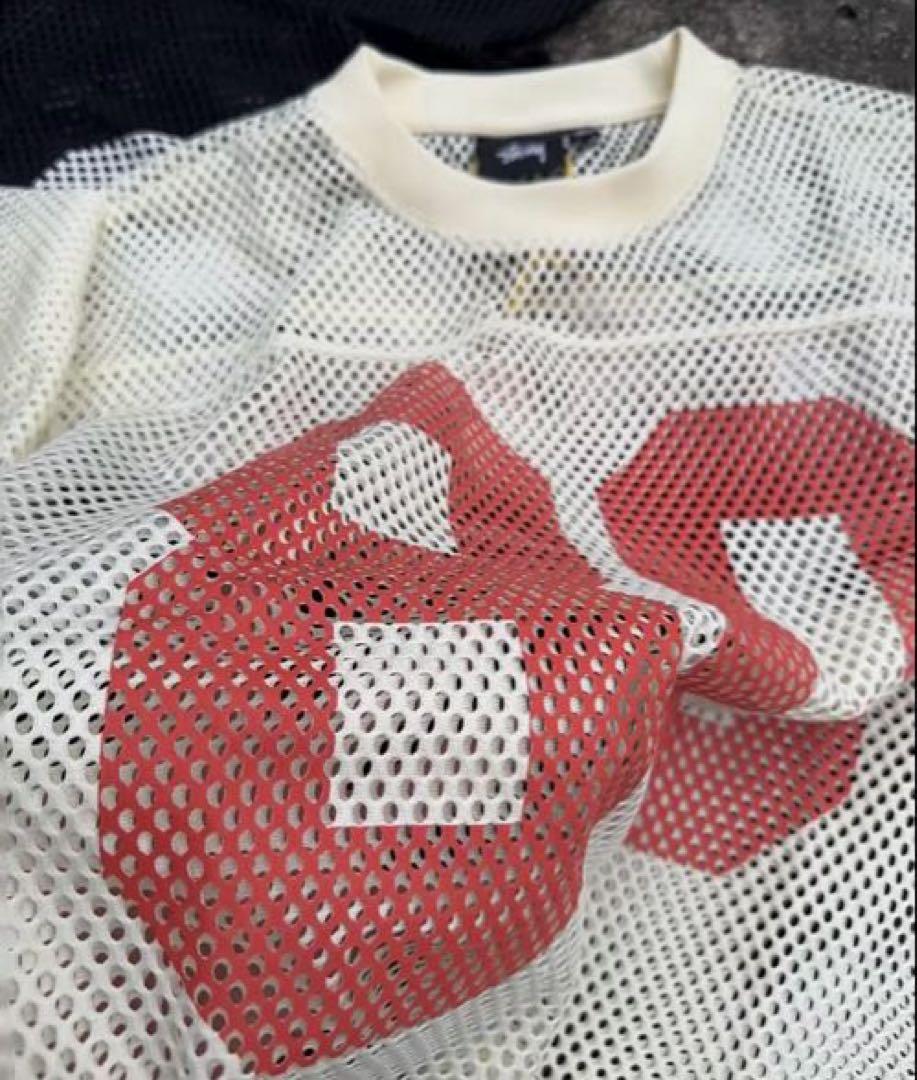 数々の賞を受賞 STUSSY メッシュシャツ 80 ホワイト - メルカリ シャツ