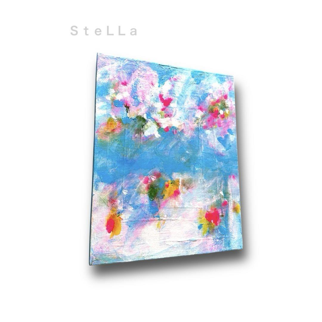 現代アート　空　抽象画　北欧アート　インテリア　癒し　花　北欧　絵画　リラックス