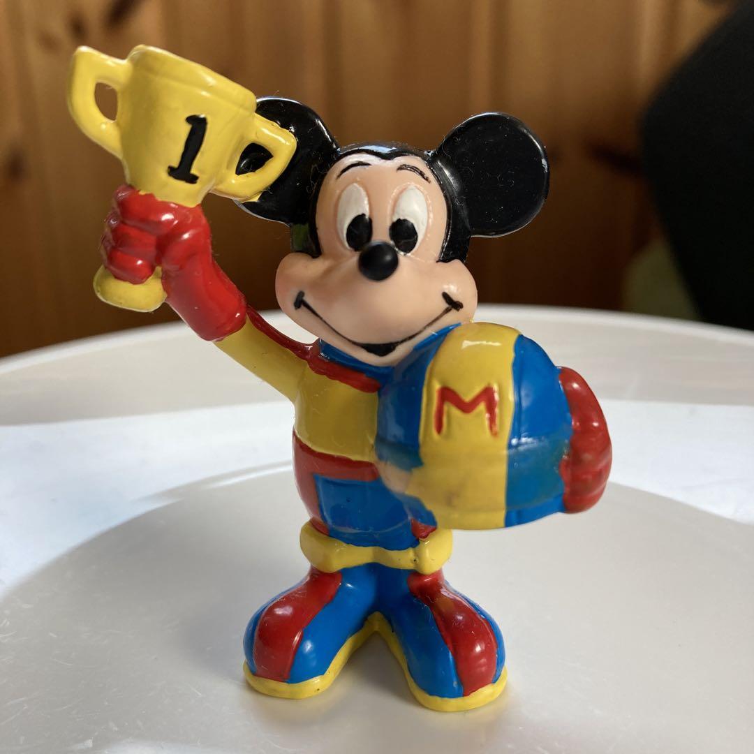 当時物　レトロ　東京ディズニーランド　ミッキーマウス　フィギュア　スポーツ ミッキー フィギュア レーサー チャンピオン ディズニー 東京
