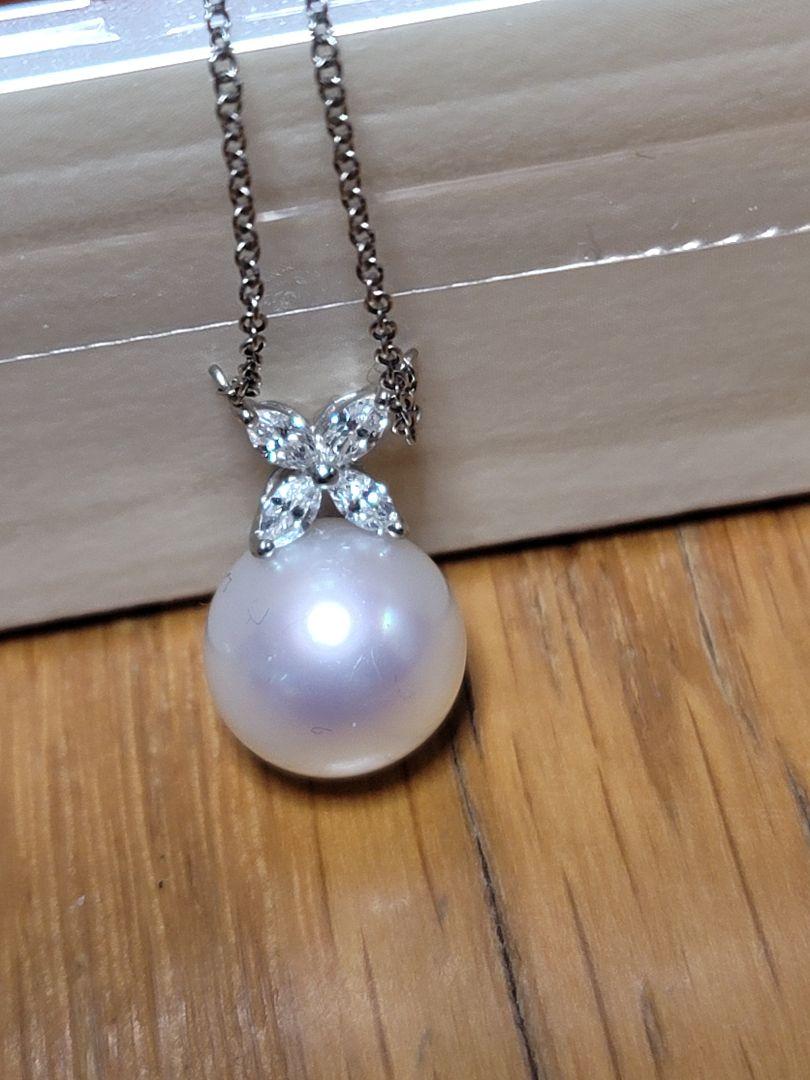 TIFFANYパールダイヤネックレス