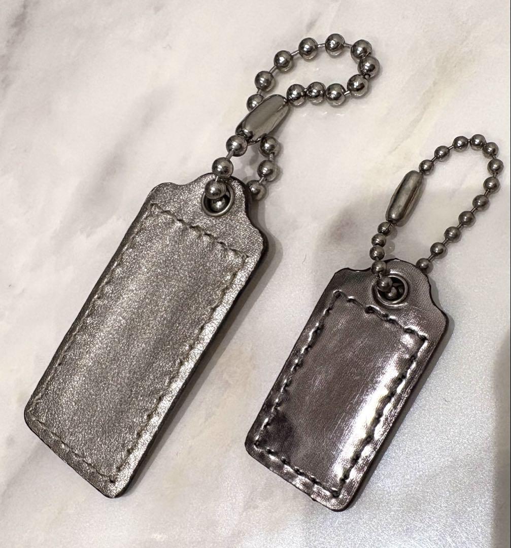 新品！コーチ COACH シルバー キーホルダー 2個セット ロゴ
