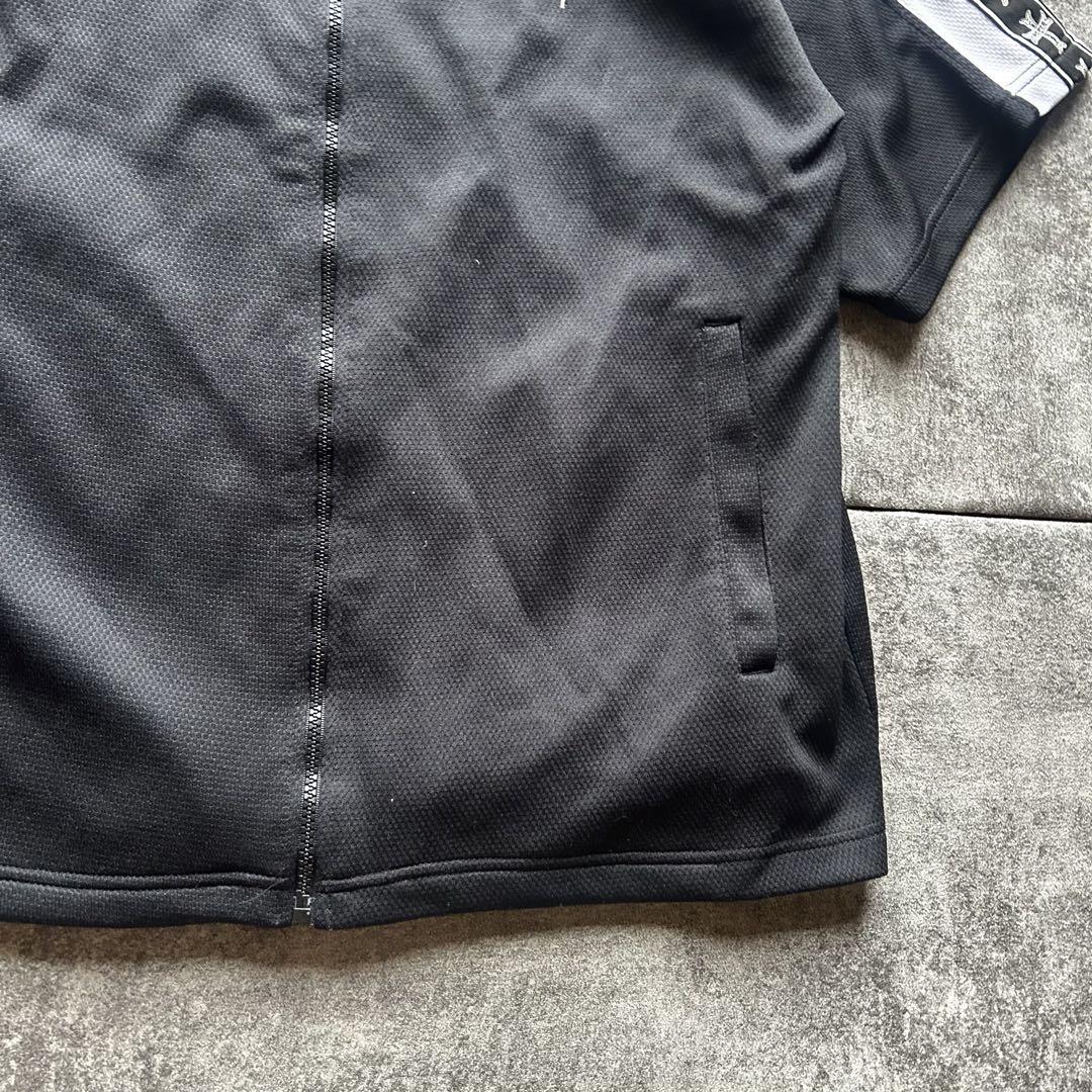 archive grunge cross half track jacket