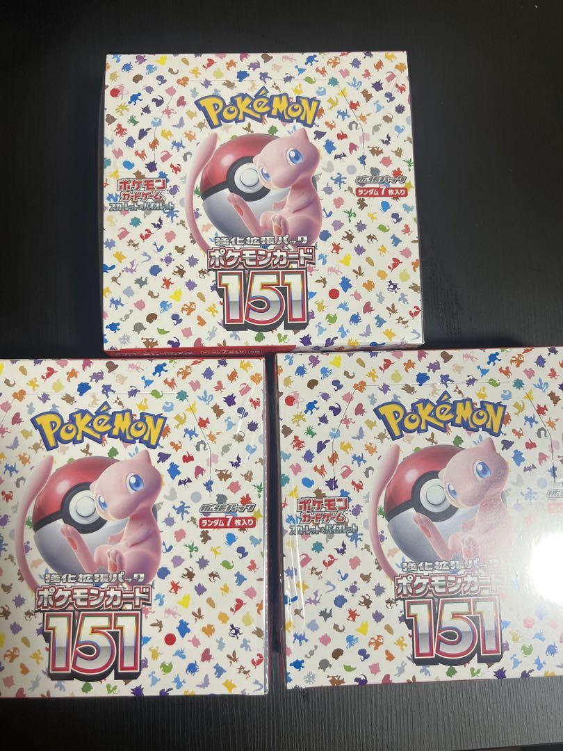 ポケモンカード 151 3BOX シュリンク付き 未開封