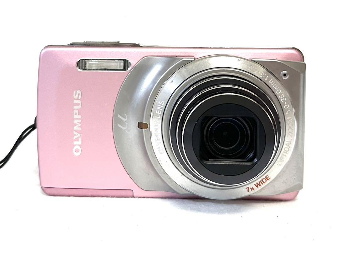 【動作確認済】OLYMPUS オリンパス μ-7010 レトロコンデジ ピンク 完動品】OLYMPUS μ 7010 コンパクトデジタルカメラ ピンク 希少