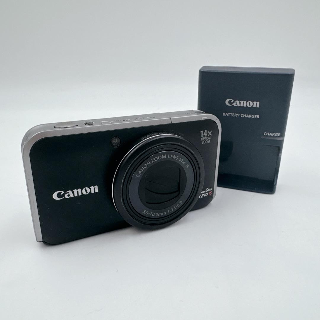 【美品】 Canon PowerShot SX210IS ブラック デジカメ
