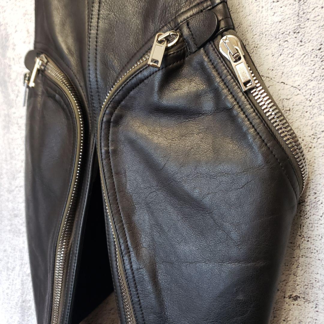 トップス RICK OWENS BAUHAUS VEST leather 48