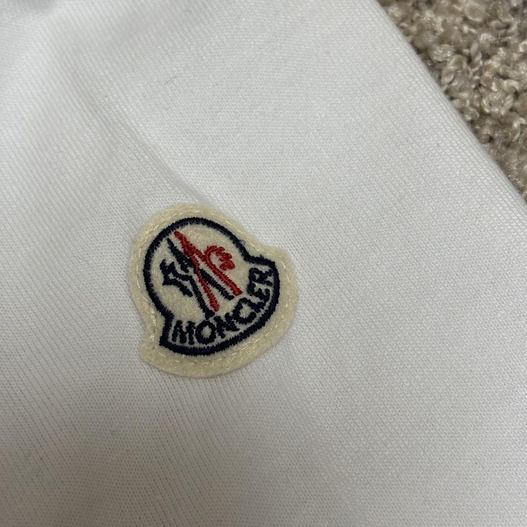 MONCLER ホワイト ロゴ Tシャツ