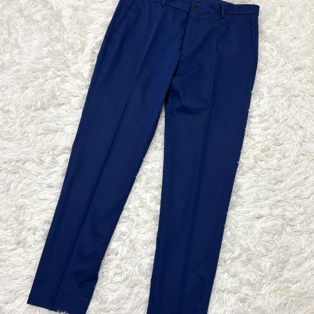 【極美品】Lサイズ ZARA マリンストライプ スーツ 青ブルー パイピング赤