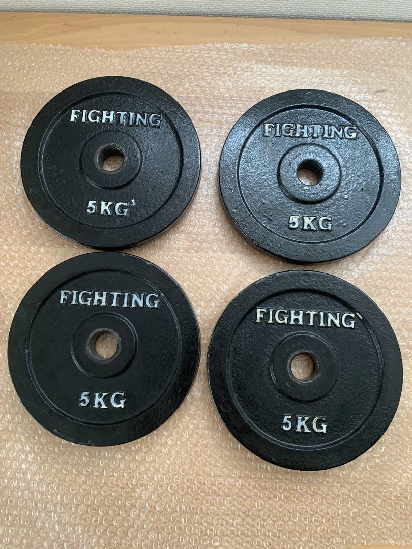 ファイティングロード ダンベル ラバー バーベル 20kg ベンチ