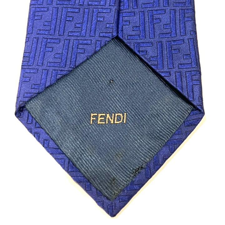 安い超歓迎 フェンディ ネクタイ シルク100% ズッカ 総柄 刺繍 ブルー 509 rEa4Y-m76740560310 限定品格安