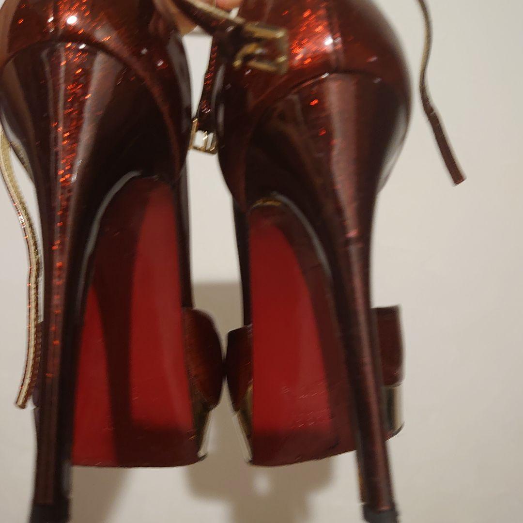 □未使用品□GUCCI グッチ パンプス サイズ38 パテントレザー