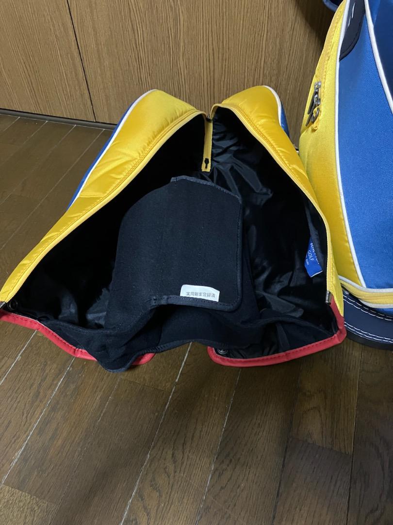 【美品】ベネトン キャディバッグ　カートタイプ　6分割 軽量 ブルー