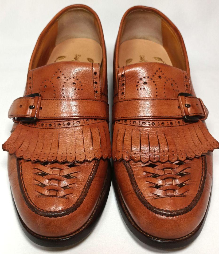 スコッチグレイン キルトローファー ブラウン 茶系 25.5cm メンズ