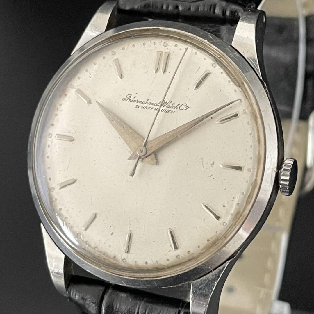 【訳あり】IWC/シャフハウゼン/手巻/メンズ腕時計/オールドインター/シルバー