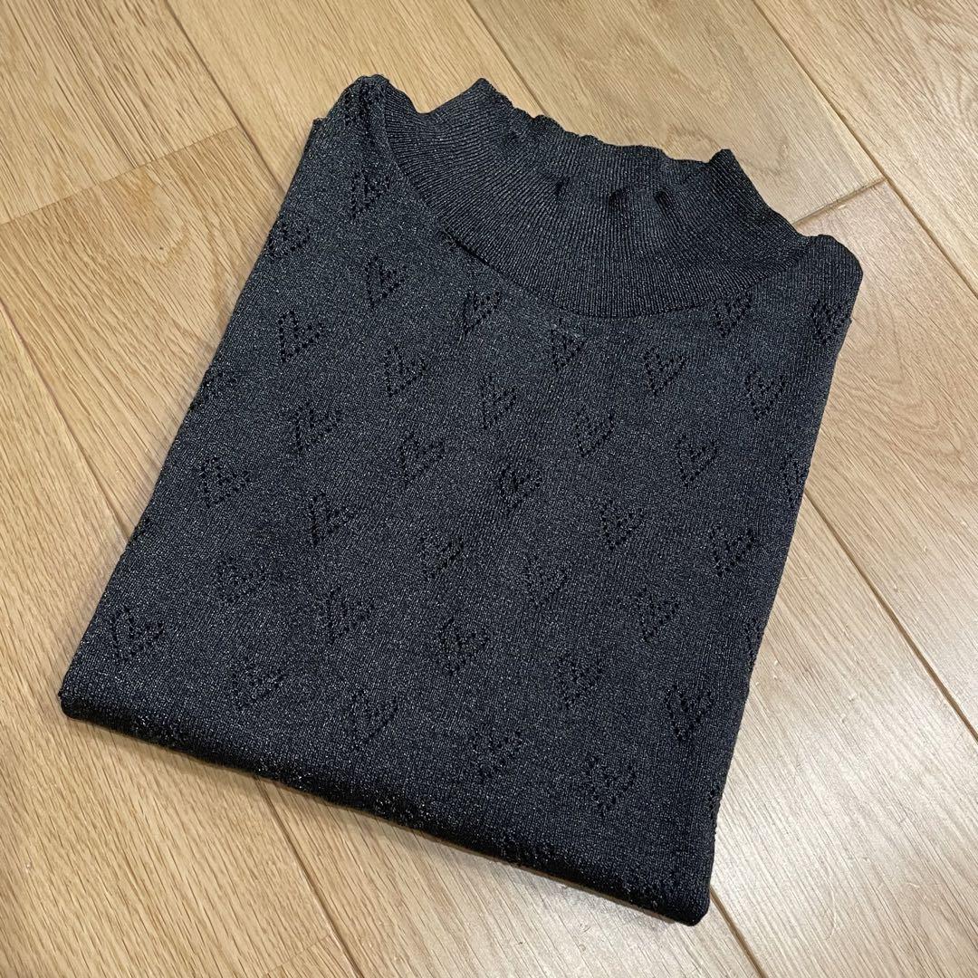 美品　meer. HEART SLEEVELESS KNIT ハート　トップス